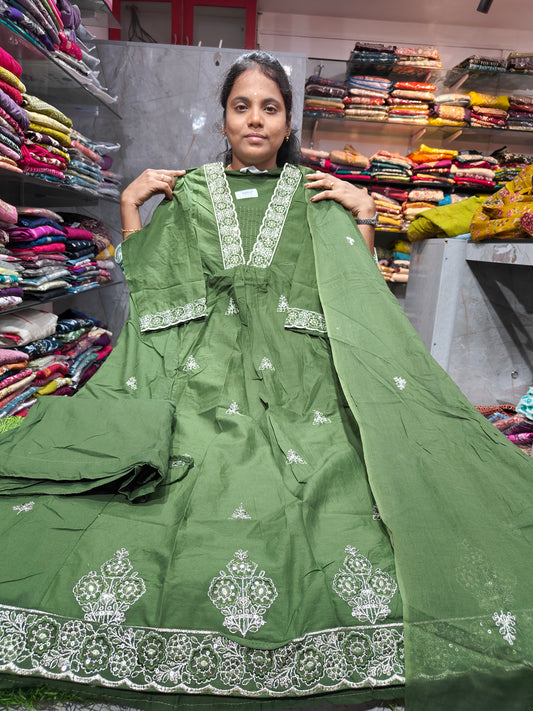 Anarkali Pure Cotton Salwar Set 4XL to 6XL Plus Size Collection | PSC106 ₹950