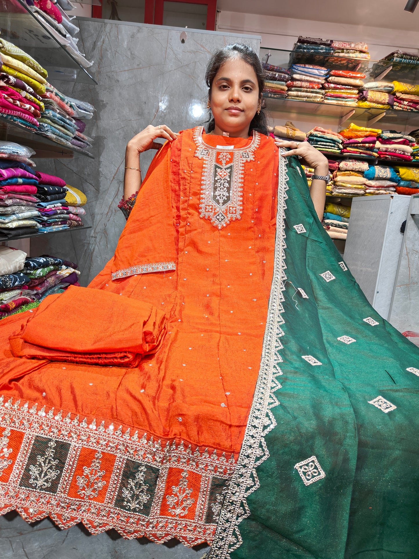 Grand Vichitra Silk Anarkali Full Set for Women 3XL to 5XL – PSFS79 at ₹1399
