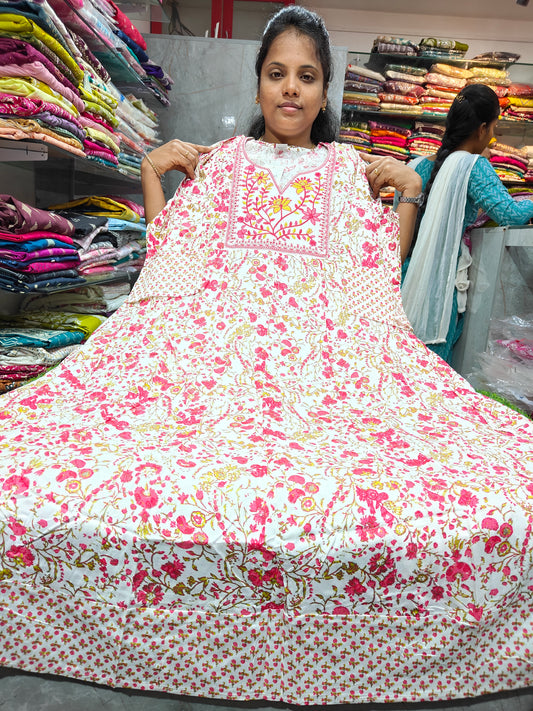 Rayon Cotton Anarkali Kurti 4XL to 6XL ₹499 | Plus Size Kurti PSUK47