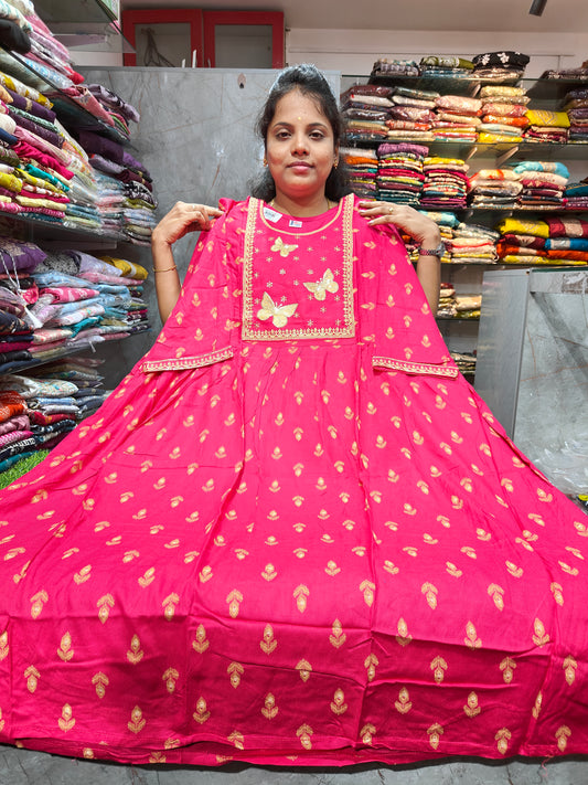 Rayon Cotton Short Umbrella Kurti for Women | Casual Ethnic Wear Dress | PSUK117 | Just ₹399