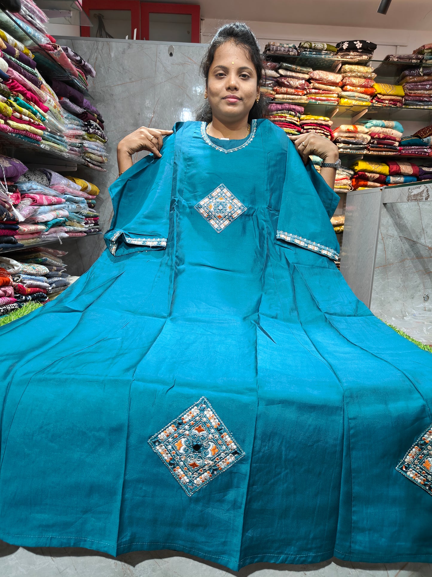 Vatican Silk Long Party Wear Anarkali Kurti for Women | Elegant Ethnic Dress | PSUK38