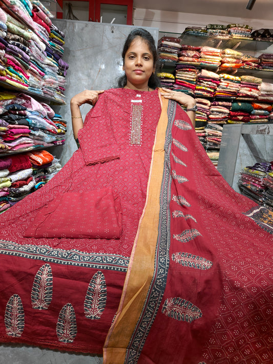 PSCS126 Plus Size Long Anarkali Full Set | 3XL to 6XL | ₹1099