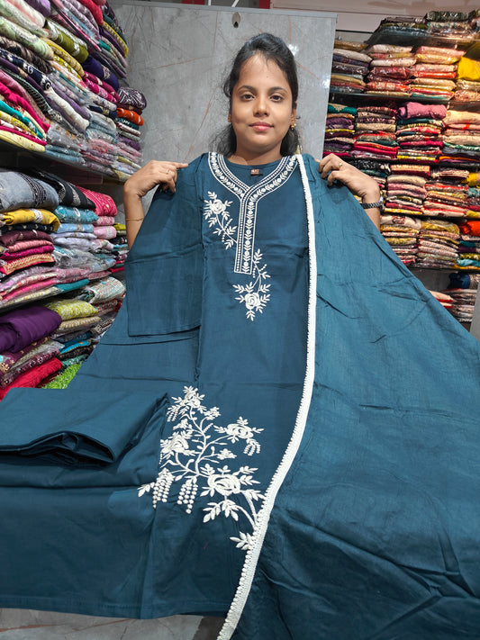 Dhabu Cotton Side Cut Salwar Set for Women | Cotton Fabric | XXL, 3XL, 4XL & 5XL | PSCS129 | Just ₹850