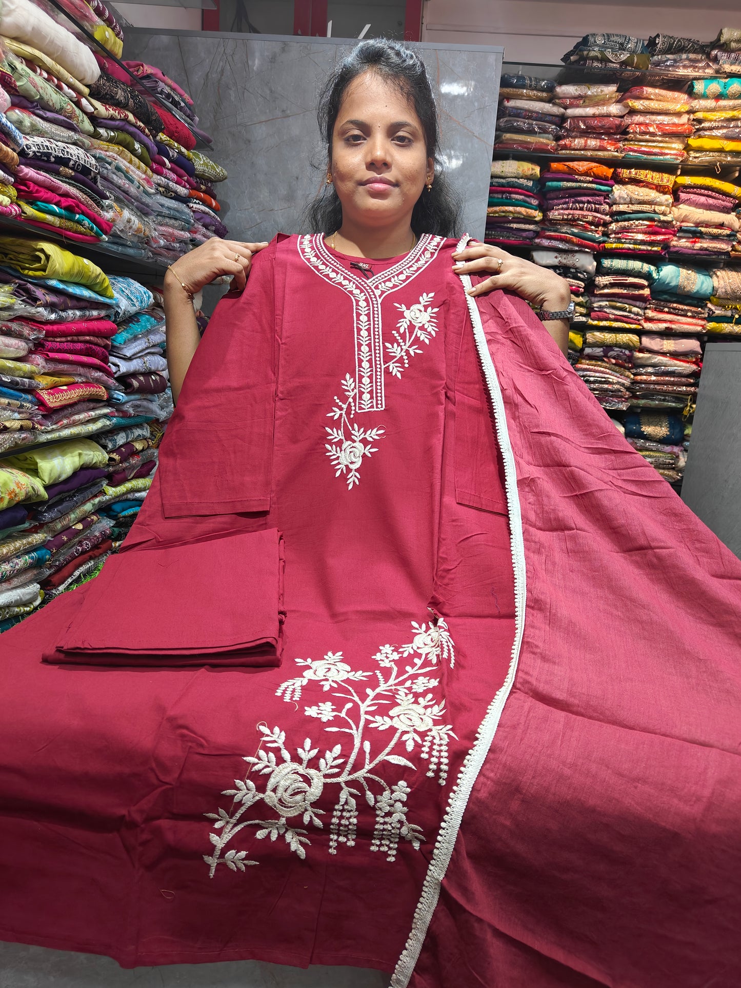 Dhabu Cotton Side Cut Salwar Set for Women | Cotton Fabric | XXL, 3XL, 4XL & 5XL | PSCS129 | Just ₹850