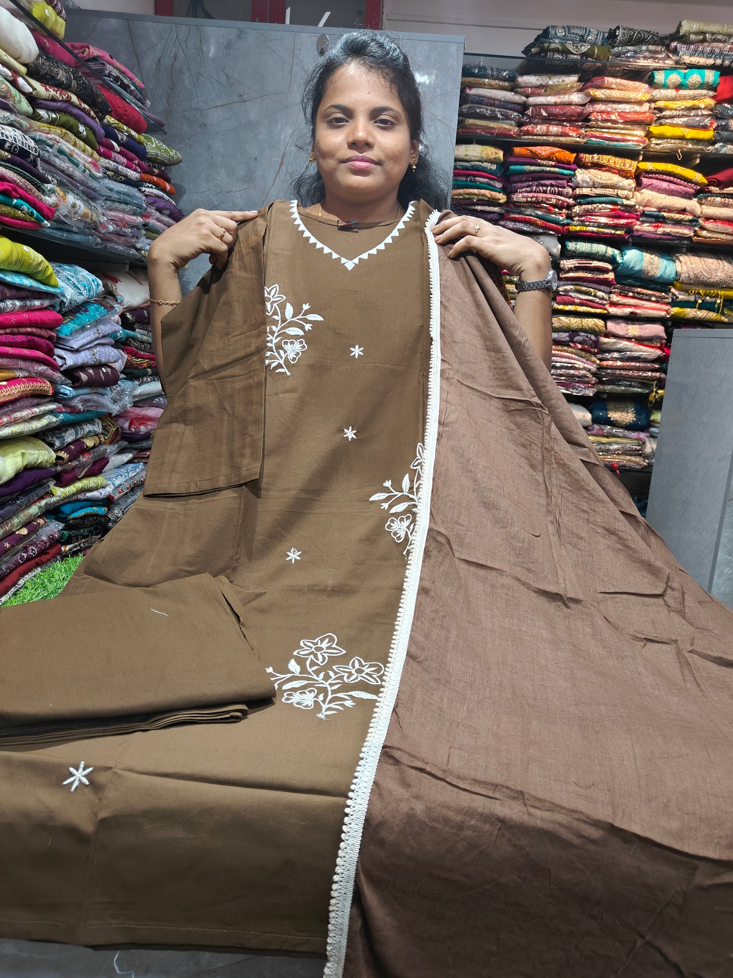 Dhabu Cotton Side Cut Salwar Set for Women | Cotton Fabric | XXL, 3XL, 4XL & 5XL | PSCS129 | Just ₹850