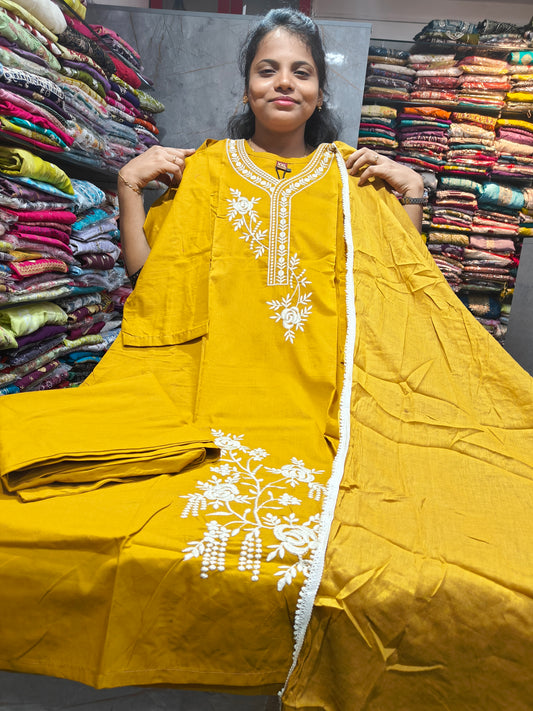 Dhabu Cotton Side Cut Salwar Set for Women | Cotton Fabric | XXL, 3XL, 4XL & 5XL | PSCS129 | Just ₹850