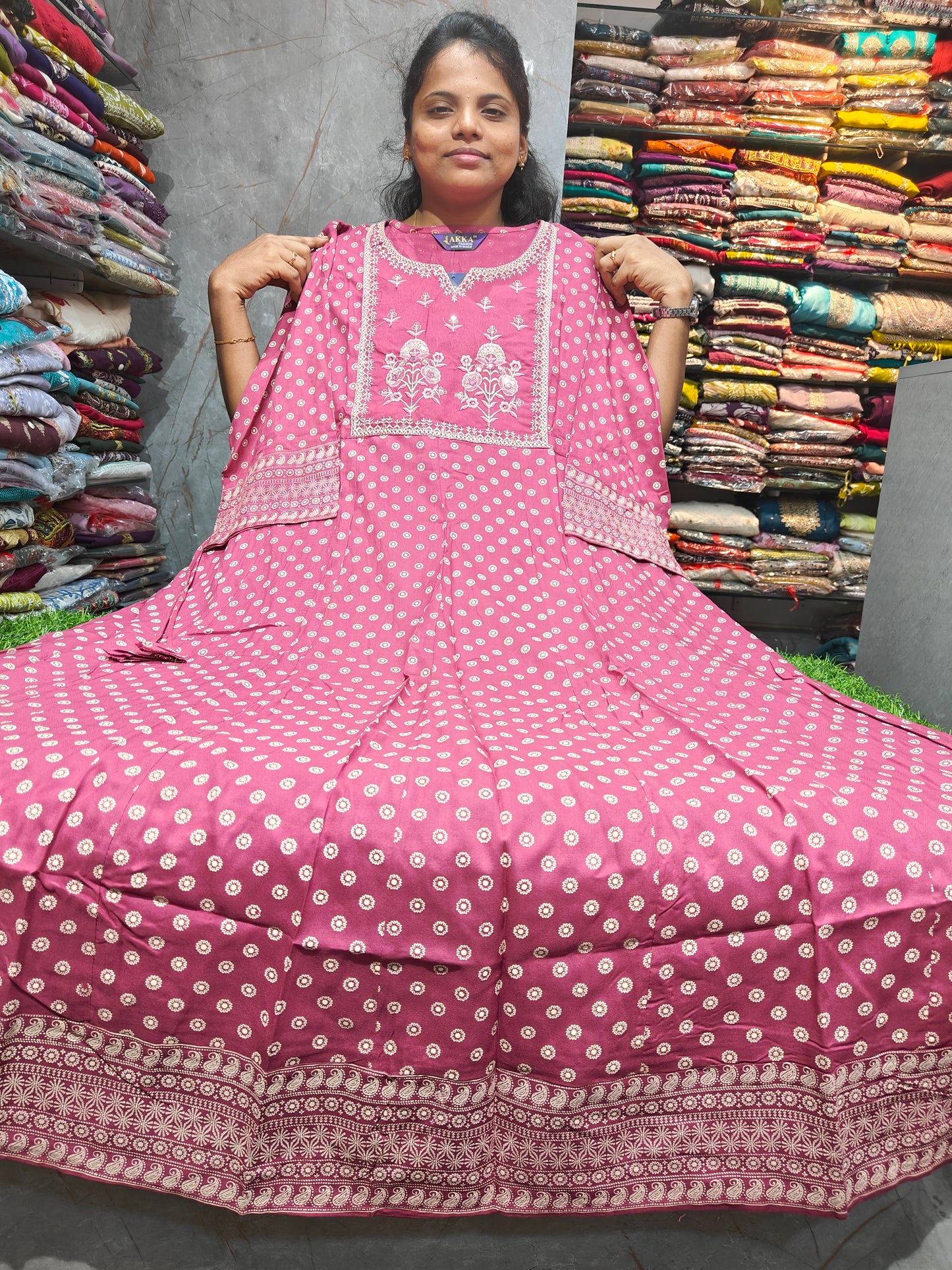Rayon Cotton Anarkali Kurti 4XL to 6XL ₹499 | Plus Size Kurti PSUK129