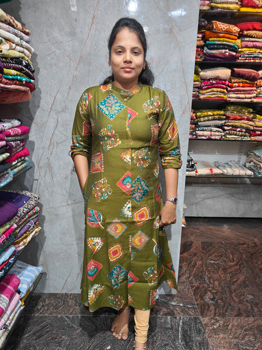 A-Line Vatican Fabric Kurti for Women | M to XXL | Premium Ethnic Wear | Aadi Mega Sale | Just ₹399