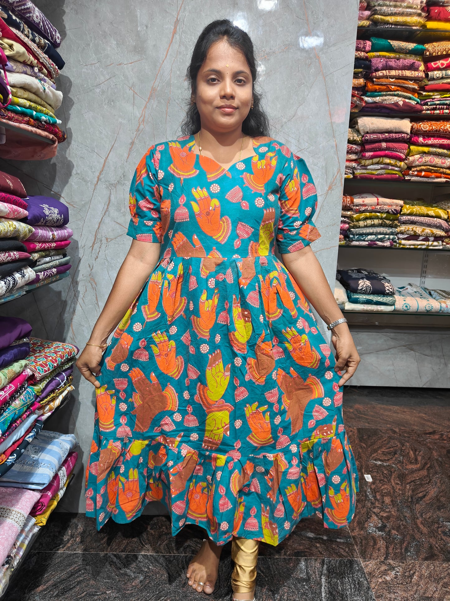 Kalamkari Maxi Collection with Pocket – Just ₹499