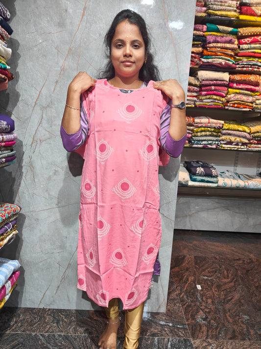 Rayon Office Wear Straight Cut Kurti | XL to 5XL | Daily Wear Plus Size Kurti | Just ₹299