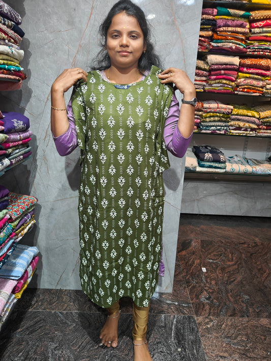 Rayon Office Wear Straight Cut Kurti | XL to 5XL | Daily Wear Plus Size Kurti | Just ₹299