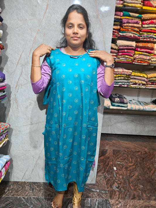 Rayon Office Wear Straight Cut Kurti | XL to 5XL | Daily Wear Plus Size Kurti | Just ₹299