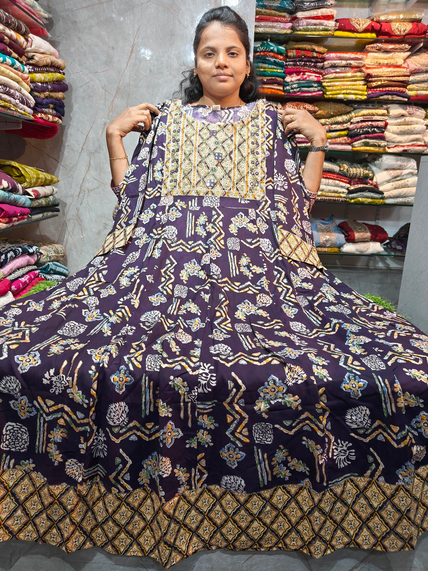 Rayon Anarkali Kurti for Plus Size Women | 4XL to 7XL | Just ₹650 | PSUK141