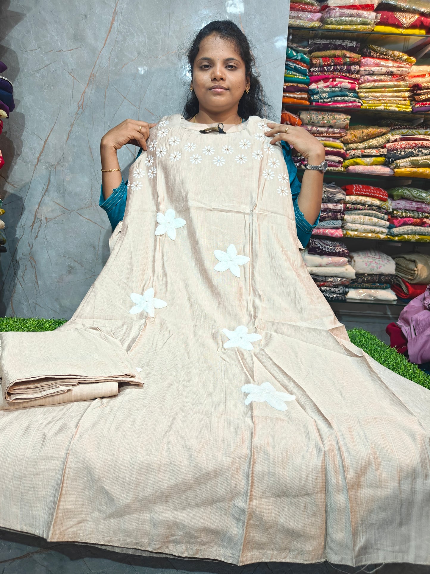 Vatican A-Line Coord Set for Women | M to XXL | ₹599 | Sleeveless with Detachable 3/4 Sleeves