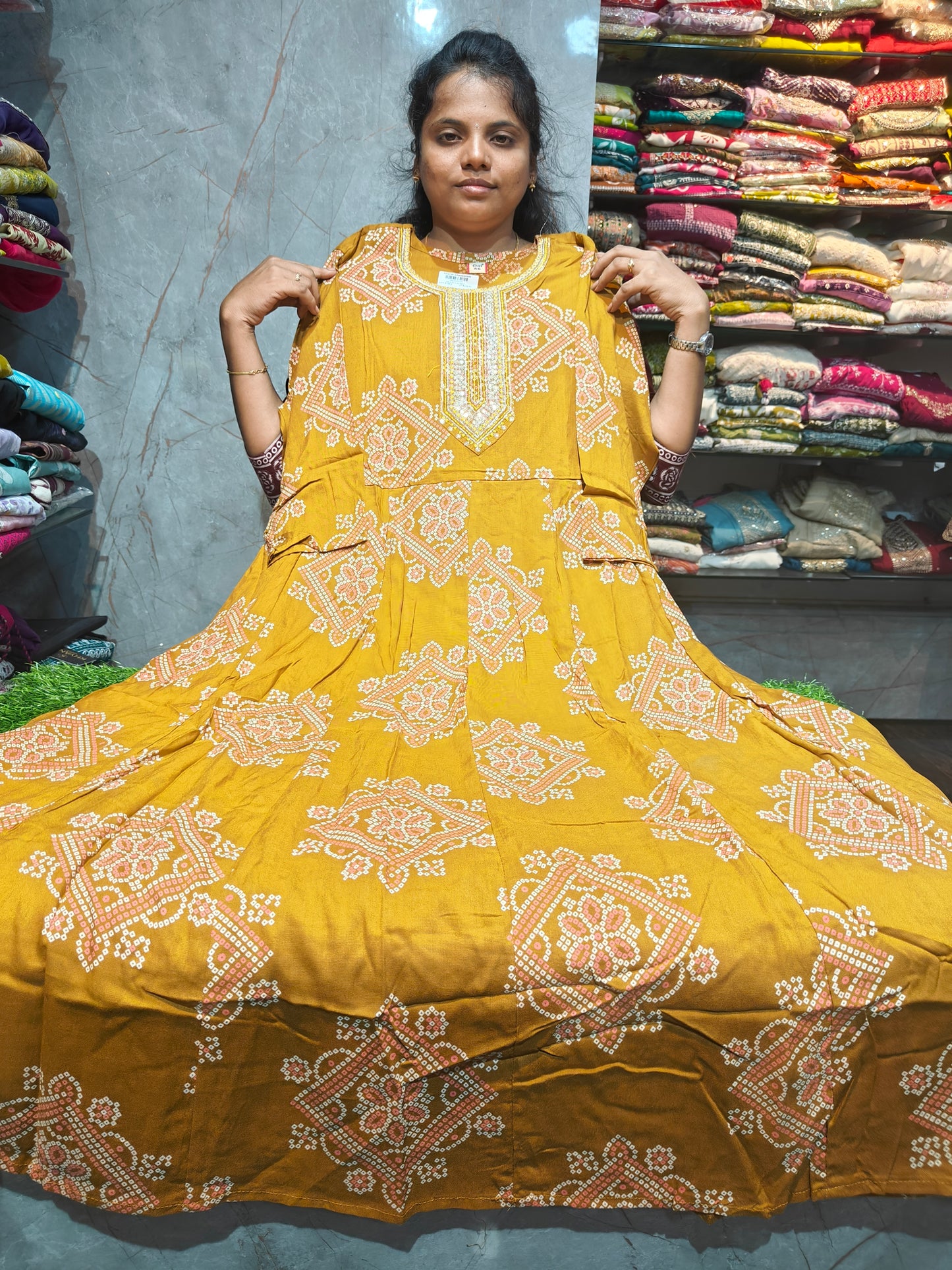 Rayon Cotton Anarkali Kurti 4XL to 6XL ₹499 | Plus Size Kurti PSUK135