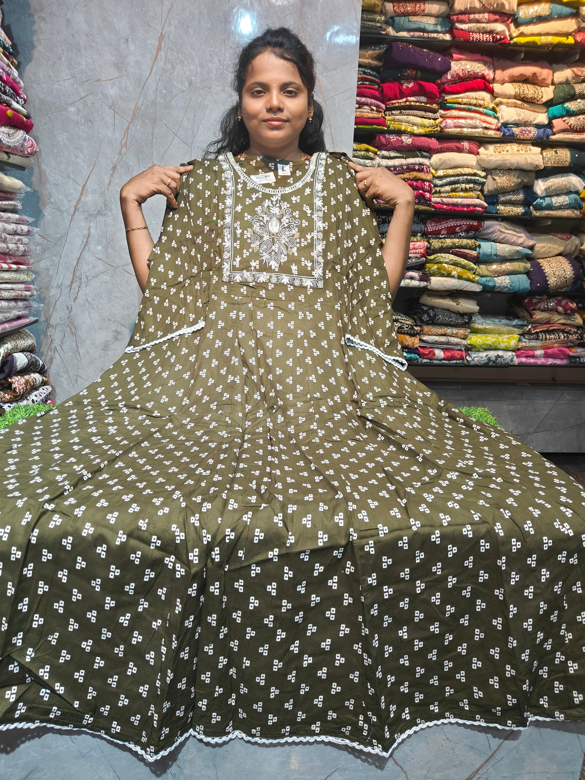 Rayon Cotton Anarkali Kurti | Plus Size 3XL to 6XL | PSUK61 | ₹550