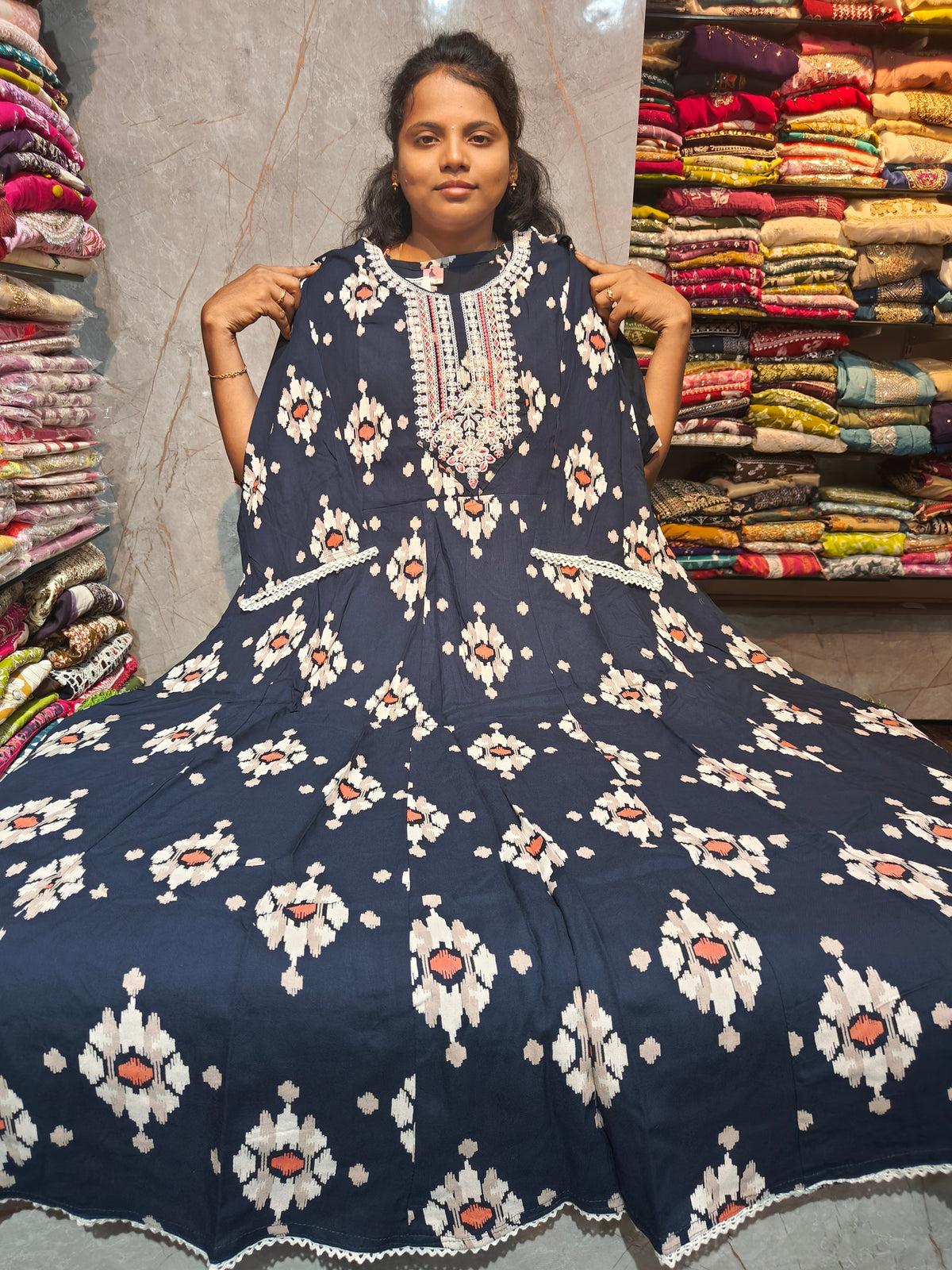 Rayon Cotton Anarkali Kurti | Plus Size 3XL to 6XL | PSUK61 | ₹550
