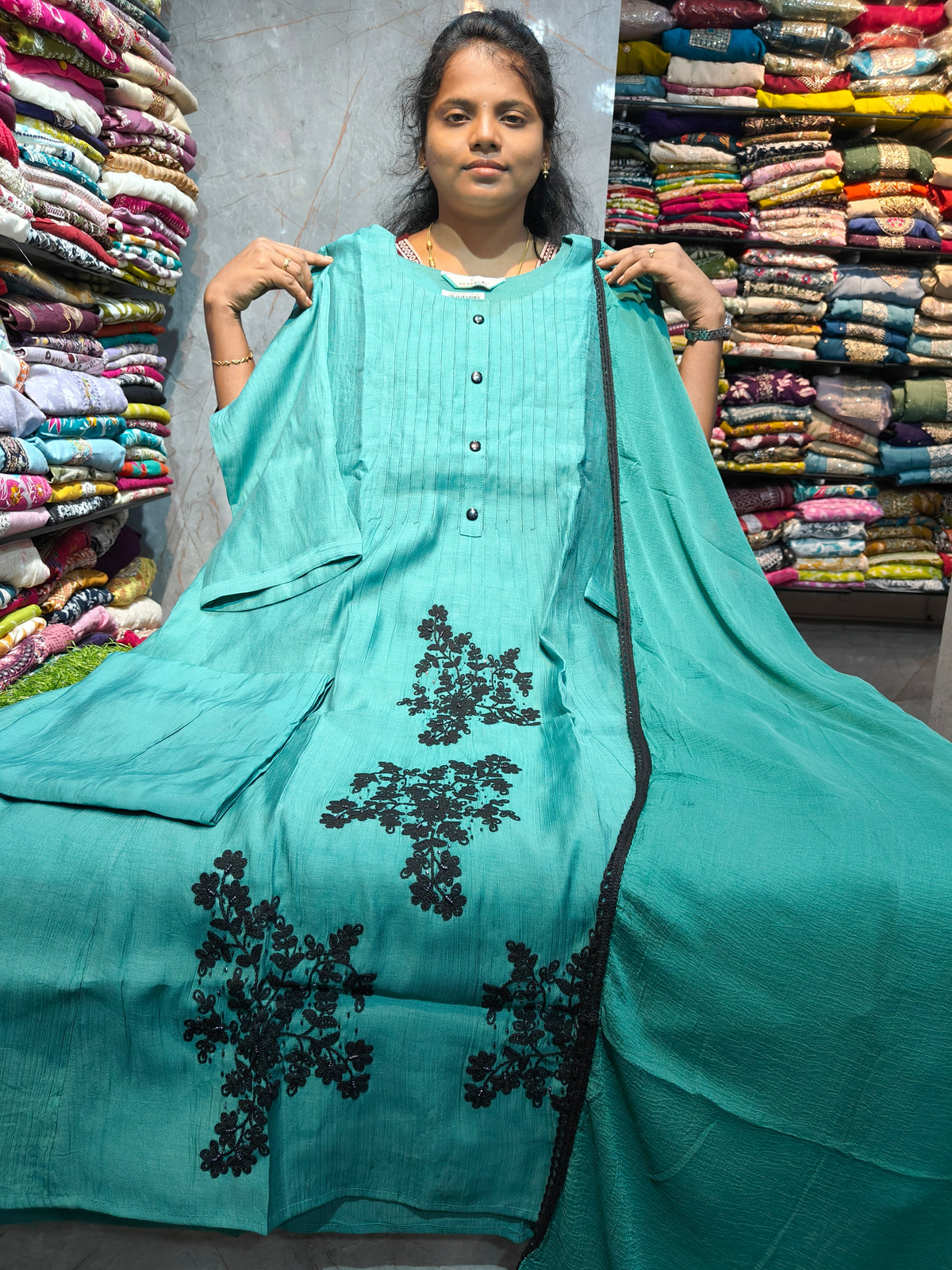 PSFS163 | Premium Silk Anarkali | Plus Size 3XL to 5XL | Just ₹1199