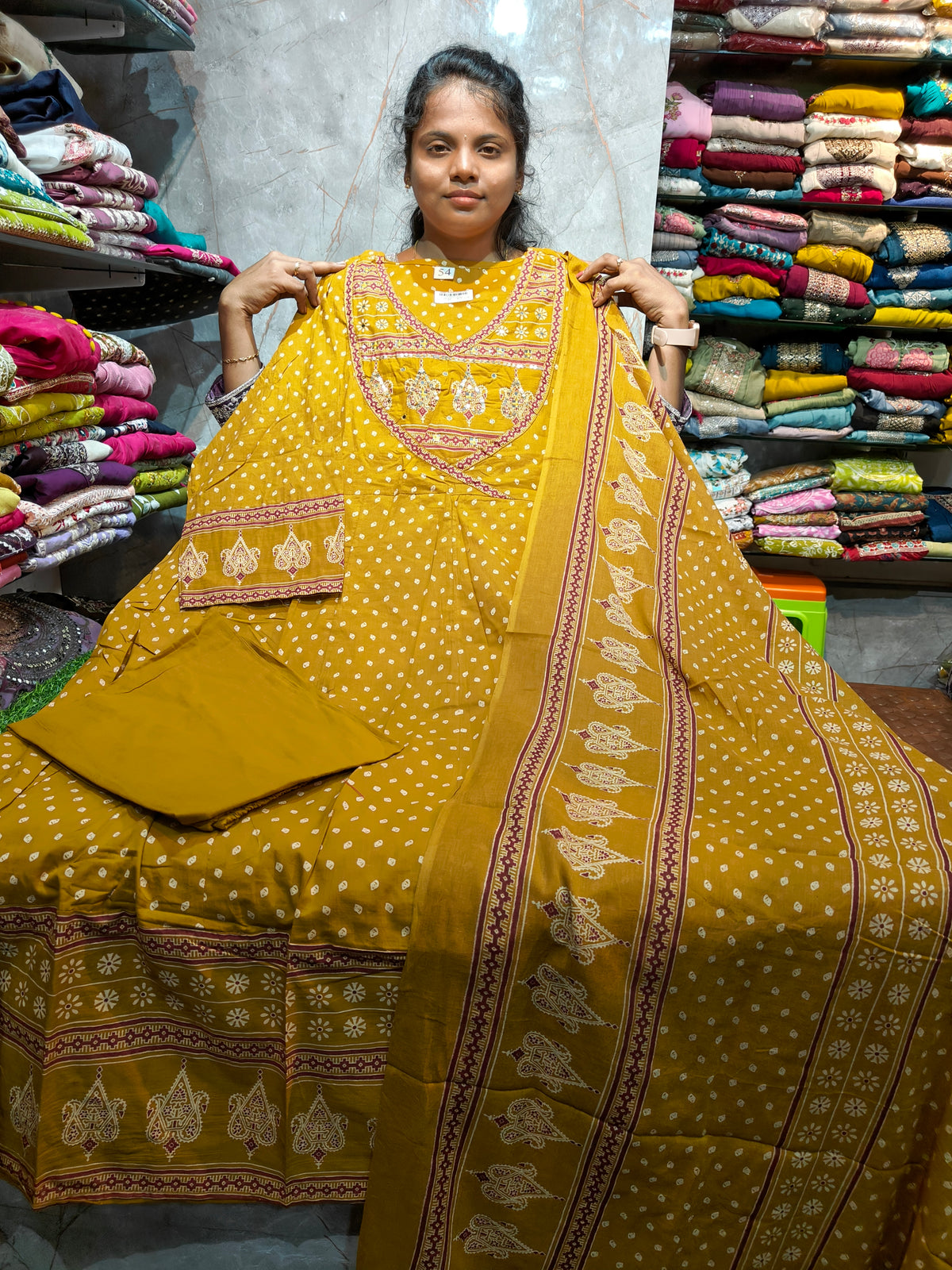Plus Size Cotton Anarkali Set | 4XL to 7XL | PSCS163 | Soft Cotton Salwar Set | Just 1149